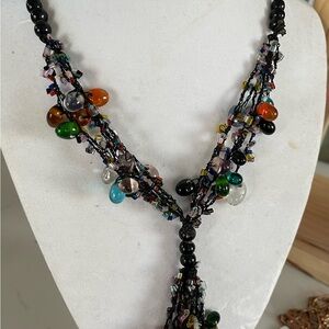 Multicolor Beaded Necklace vintage